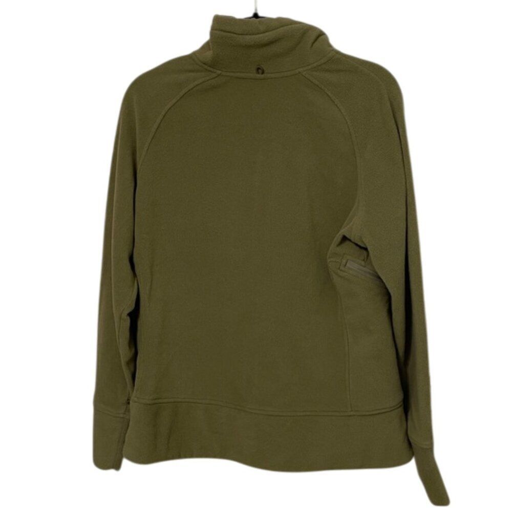 Oakley Olive Green Full Zip Fleece Jacket Womens Size XL Outdoors - Picture 5 of 14